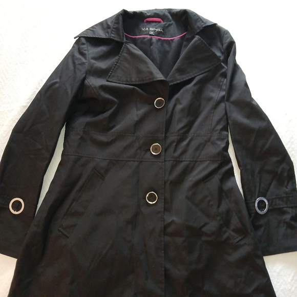 Sz.M Womens Via Spiga Trenchcoat - Picture 2 of 9
